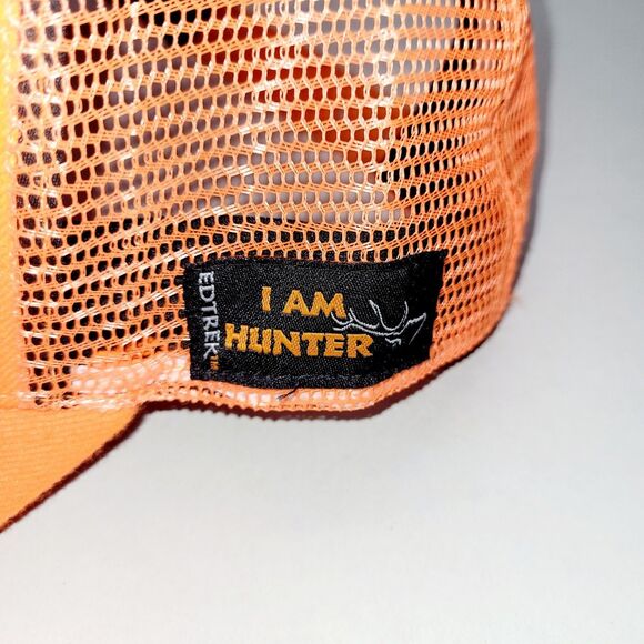 Edtrek High Performance Trucker Hat Cap Mesh Hunting High Visibility Orange - Picture 3 of 7